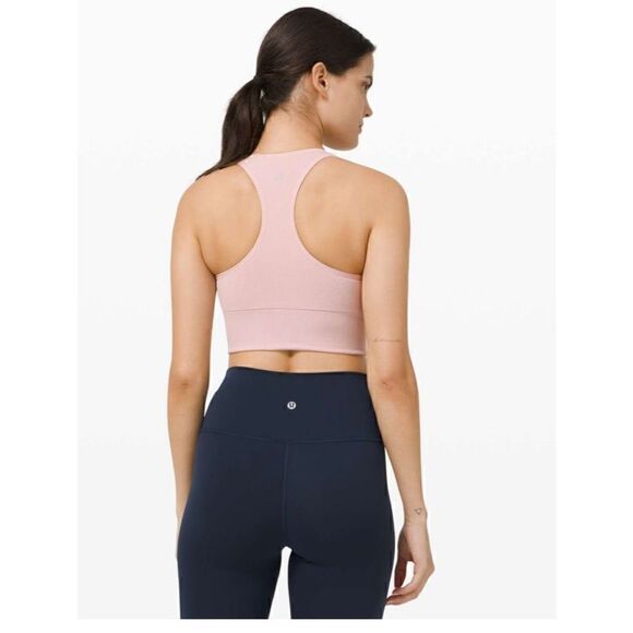 Lululemon 4 Ebb to Train Bra *Medium Support, C/D Cup Porcelain Pink - Picture 2 of 8